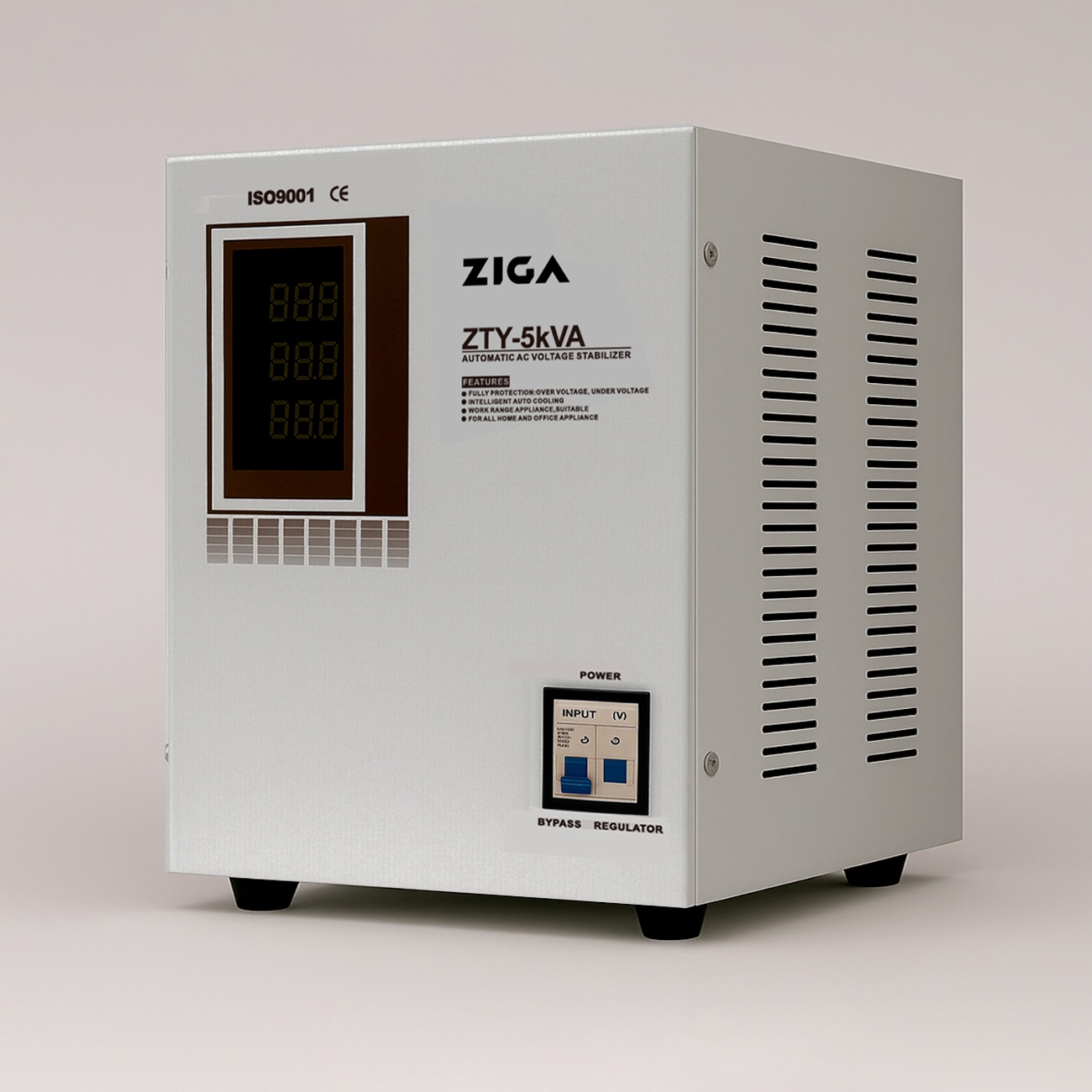 Estabilizador de Voltaje Monofásico ZTY-5KVA 4.000W
